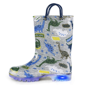 2020 China New Fashion Half Calf Rain Boots with Lights for kids